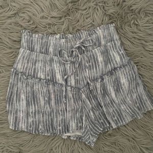Stripped Flowy Shorts